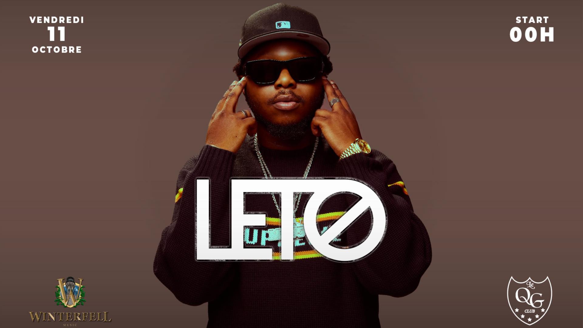 LETO en showcase au QG Club le Vendredi 11 Octobre 2024 !!