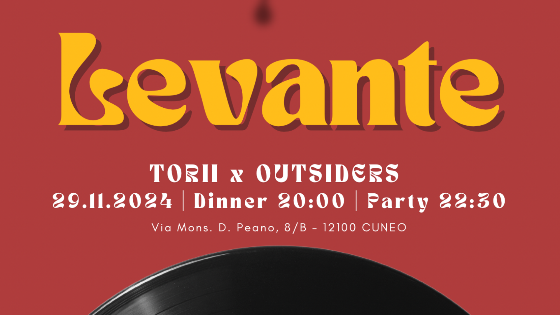 OUTSIDERS - “LEVANTE” launch event