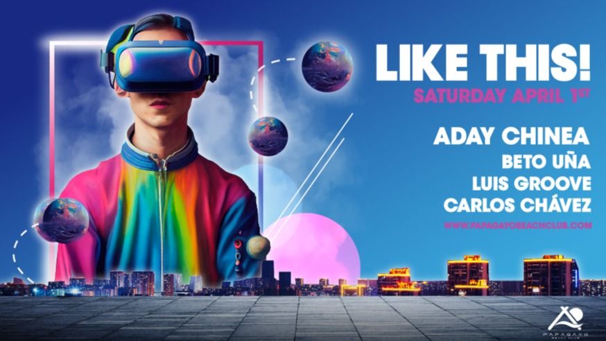 Cartel del evento Like This! with Aday Chinea