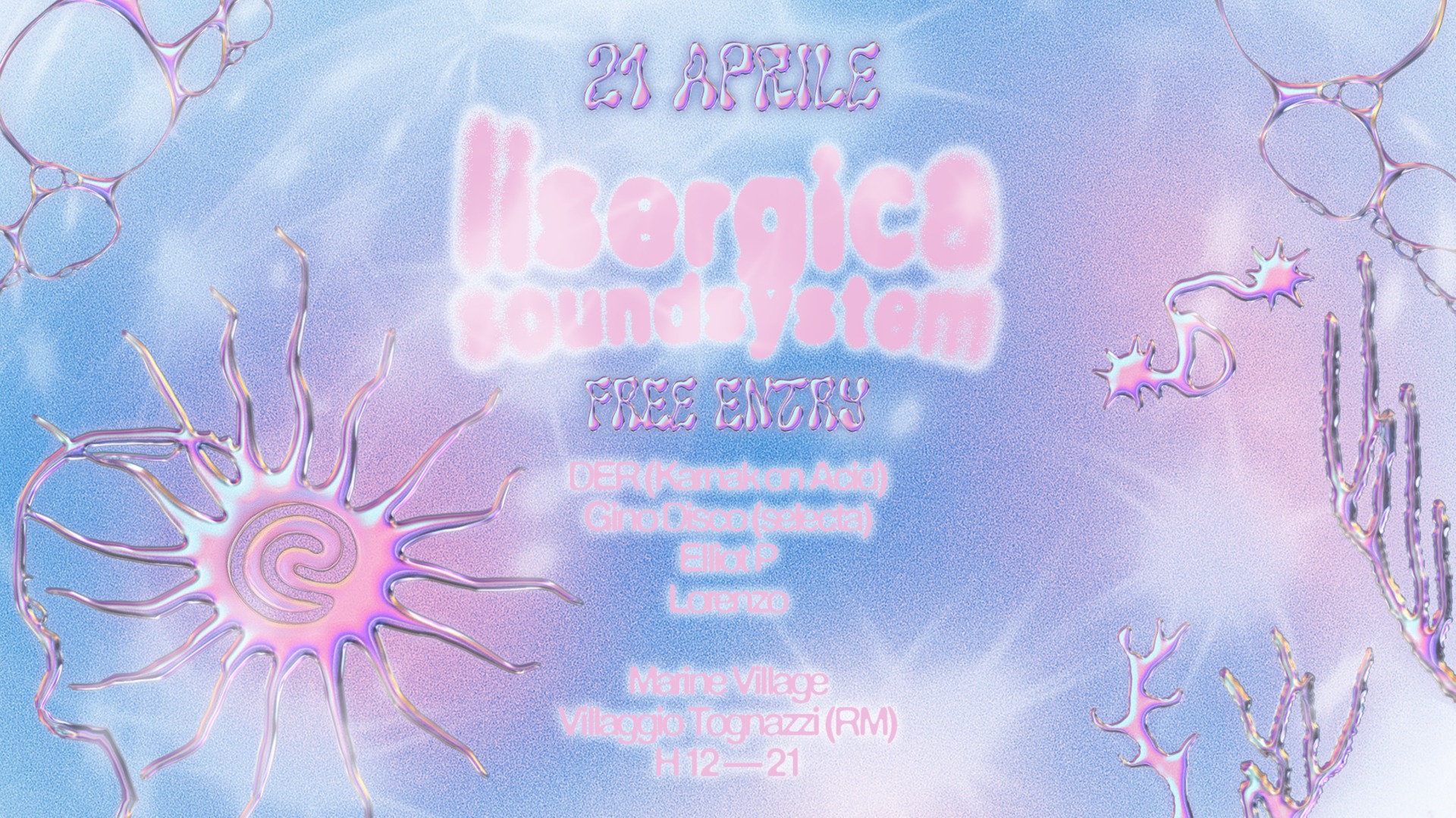 LISERGICA SoundSystem | Marine Village | Free Entry  image
