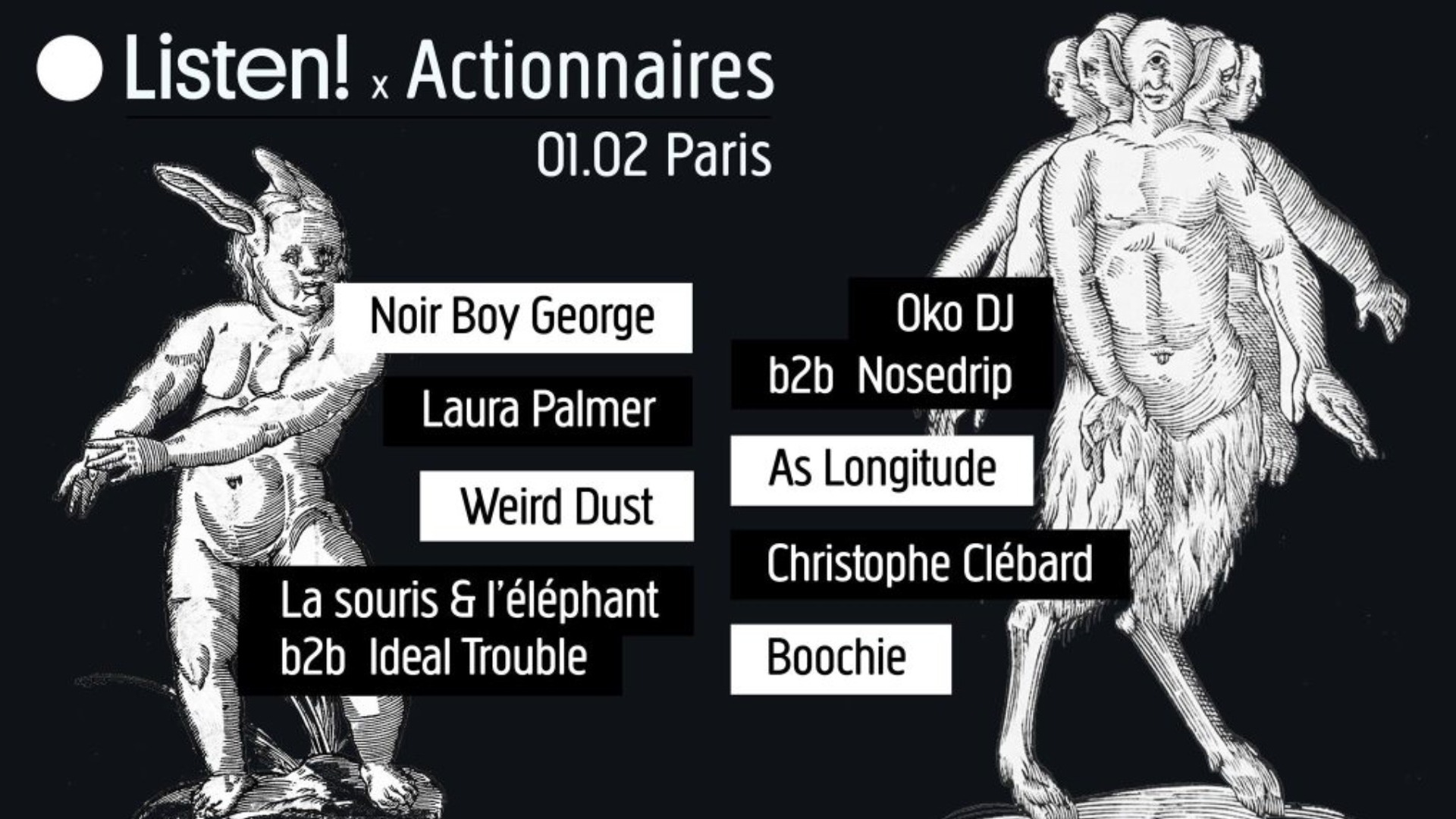 Listen! ∞ Actionnaires: Noir Boy George & more image