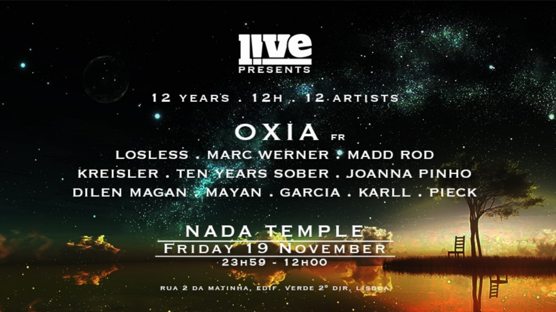 LIVE 12 Years | 12 Hours | 12 Artists image