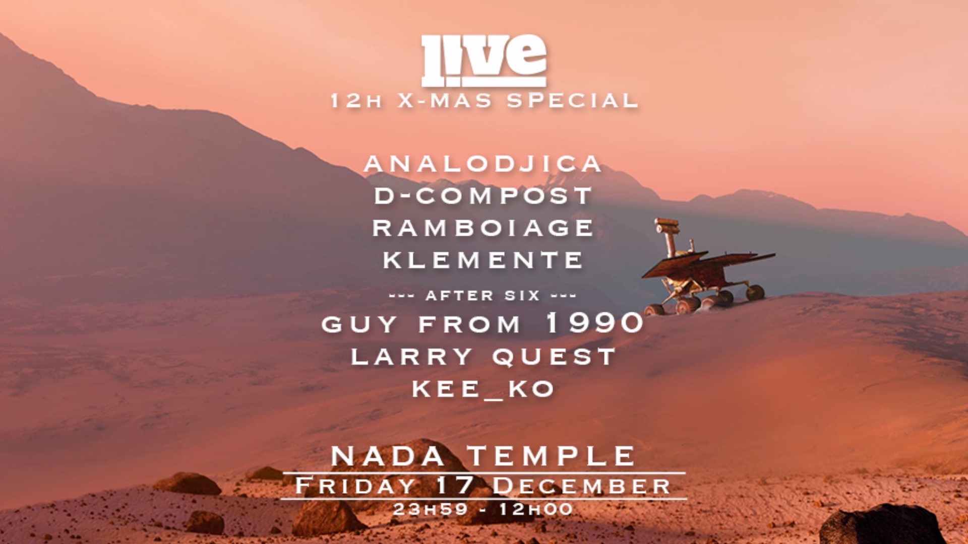 LIVE X-MAS SPECIAL + AFTER SIX image