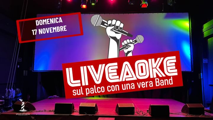 Cover for event: "LIVEAOKE - Sul palco con una vera band"