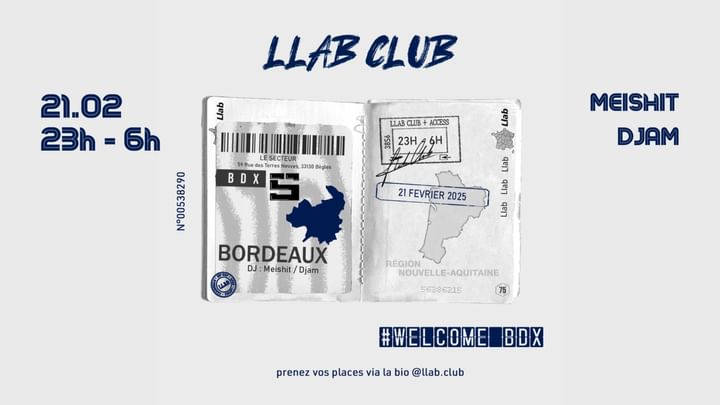 Cover for event: LLAB CLUB BORDEAUX : Welcome BDX !