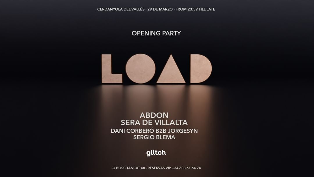 Copertina evento LOAD Opening party with ABDON & SERA DE VILLALTA