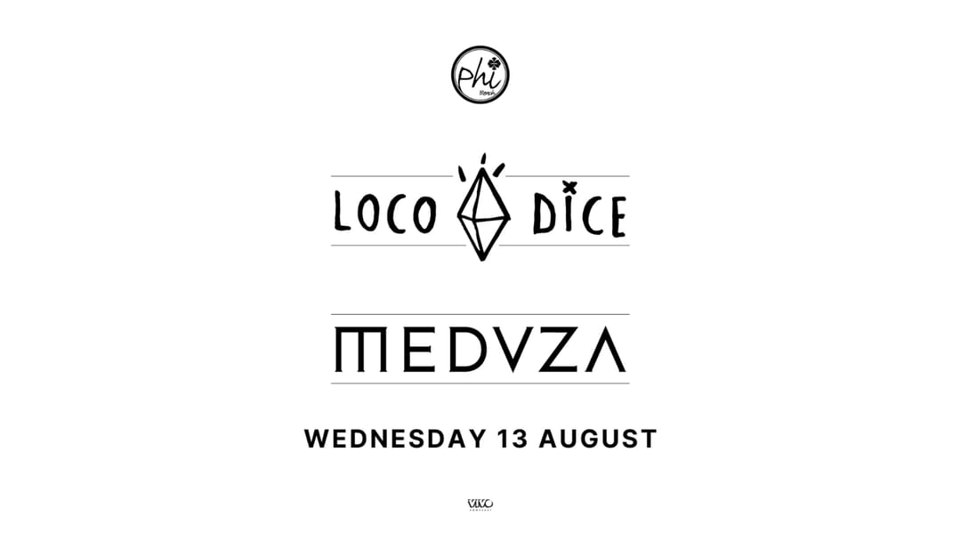 Cartel del evento LOCO DICE + MEDUZA