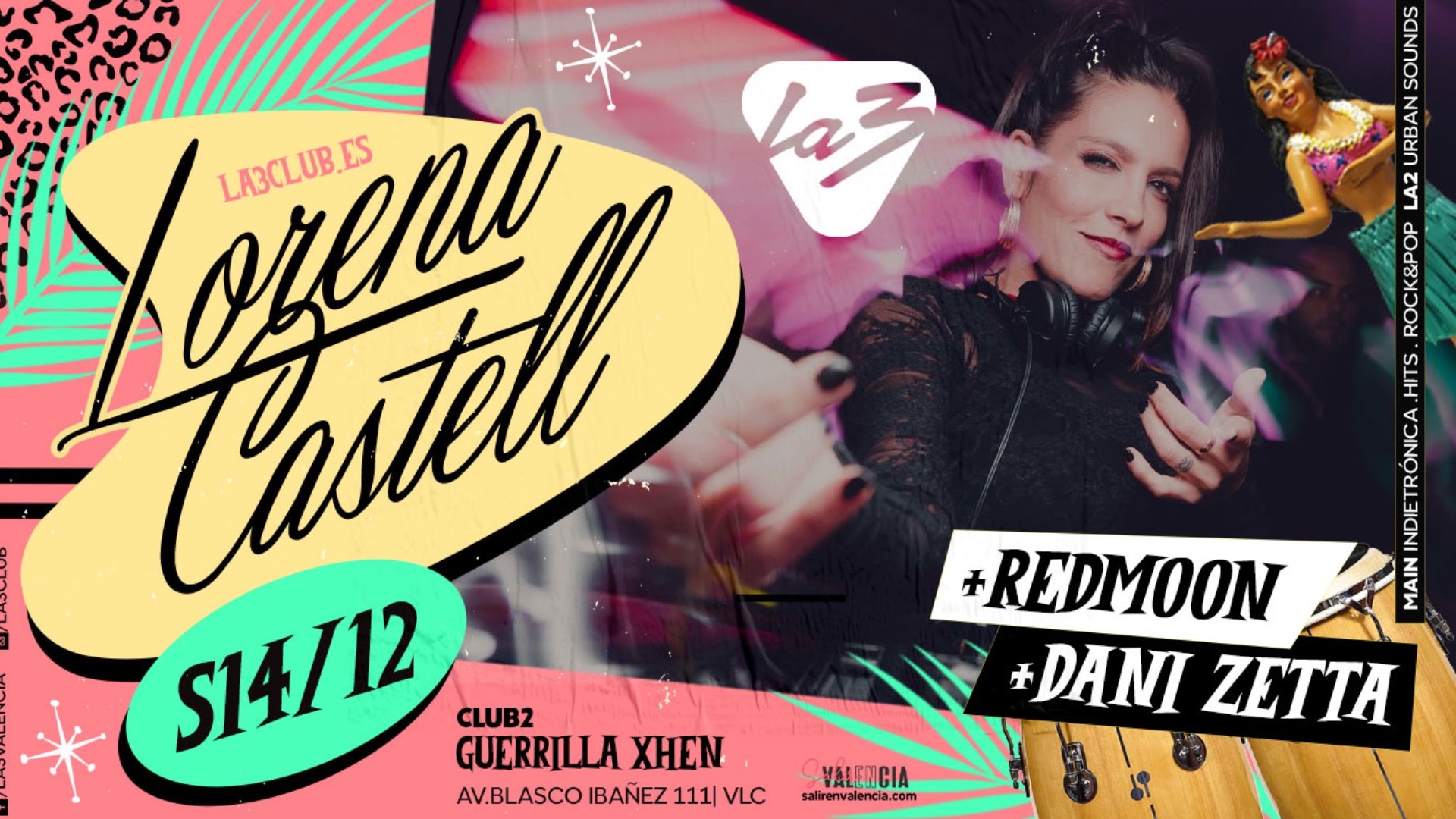 LORENA CASTELL DJ SET + REDMOON + DANI ZETTA