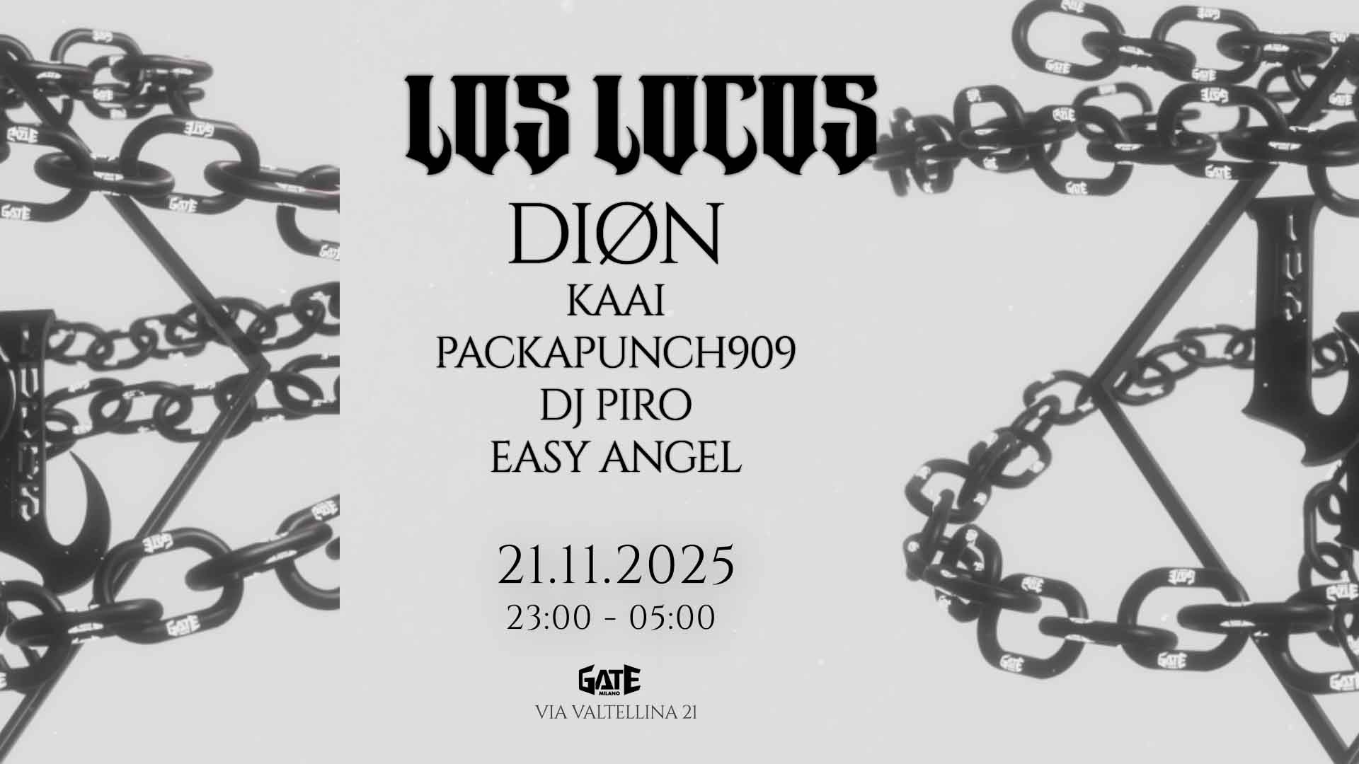 LOS LOCOS: DIØN, KAAI, PACKAPUNCH909, DJ PIRO, EASY ANGEL image