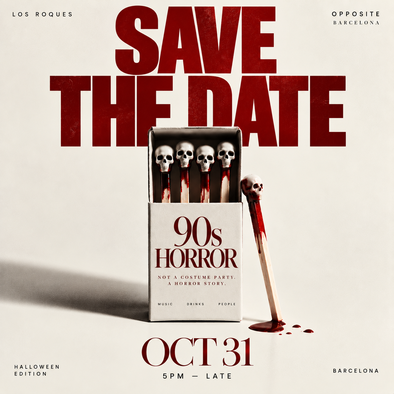LOS ROQUES VOL. III — 90s HORROR🎃 Food by TBA