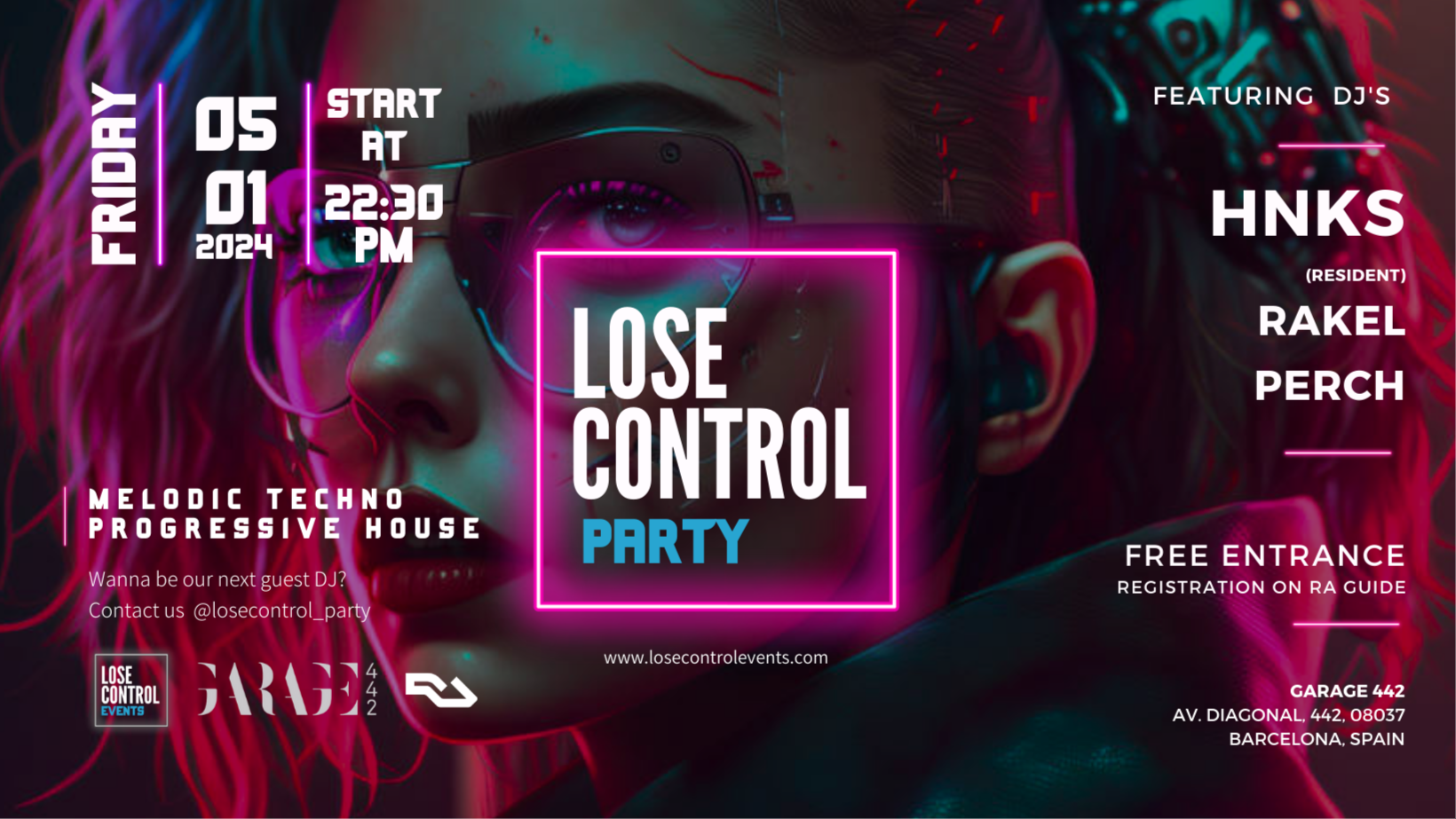 LOSE CONTROL PARTY - FREE TICKETS - (10:30PM-3:30AM) image