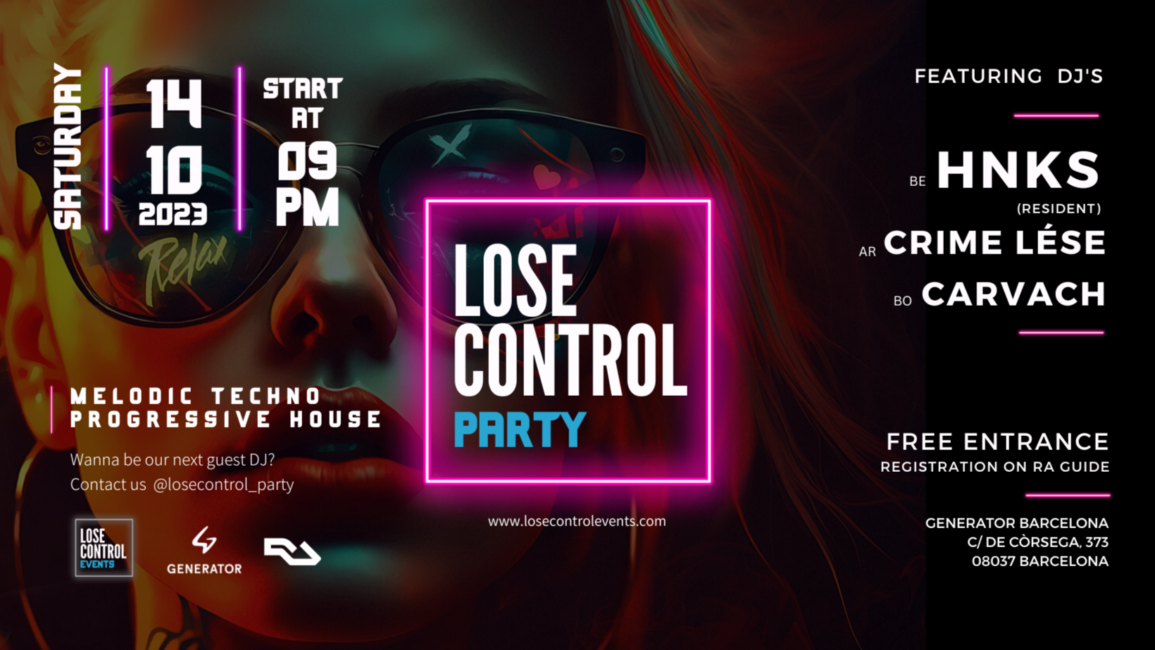 Lose Control Party ---*FREE TICKETS*--- (9PM - 2AM) image