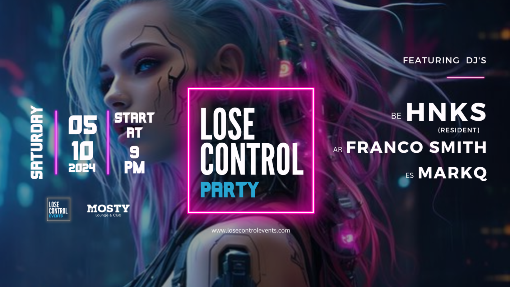 LOSE CONTROL PARTY [HNKS, Franco Smith, markQ] image