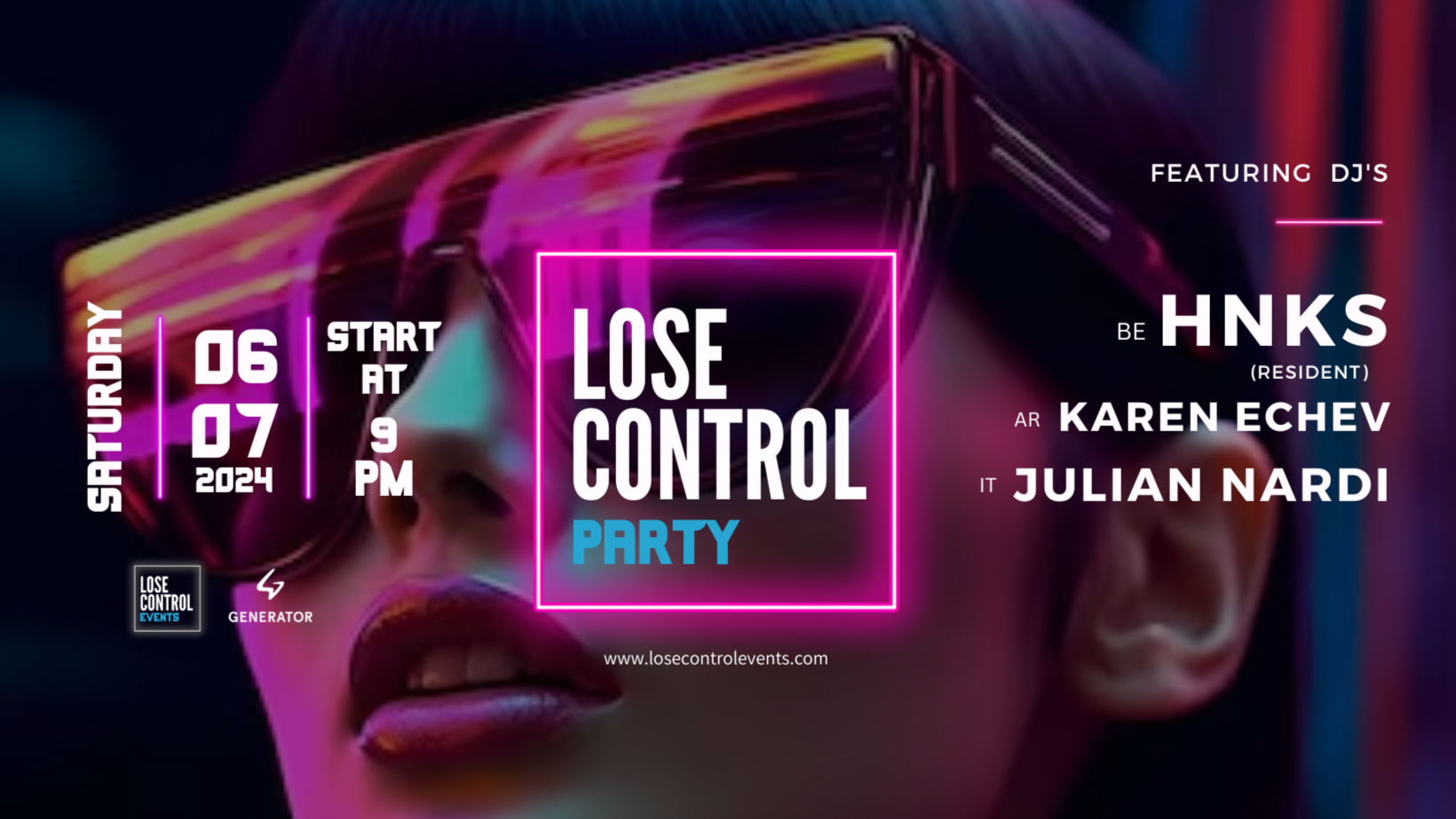 LOSE CONTROL PARTY [HNKS, Karen Echev, Julian Nardi] image
