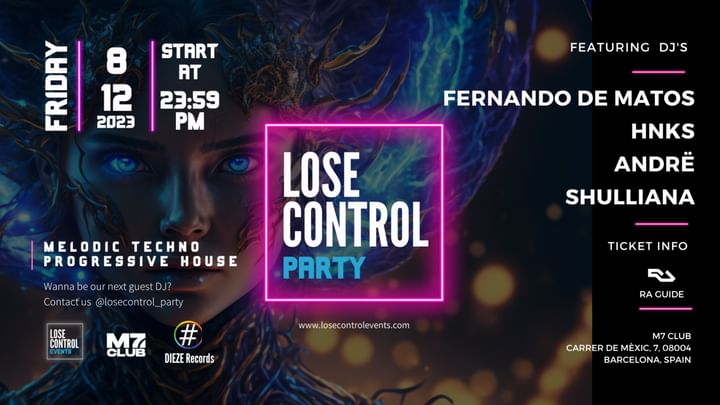 Cover for event: Lose Control Party - TICKETS AT RESIDENT ADVISOR