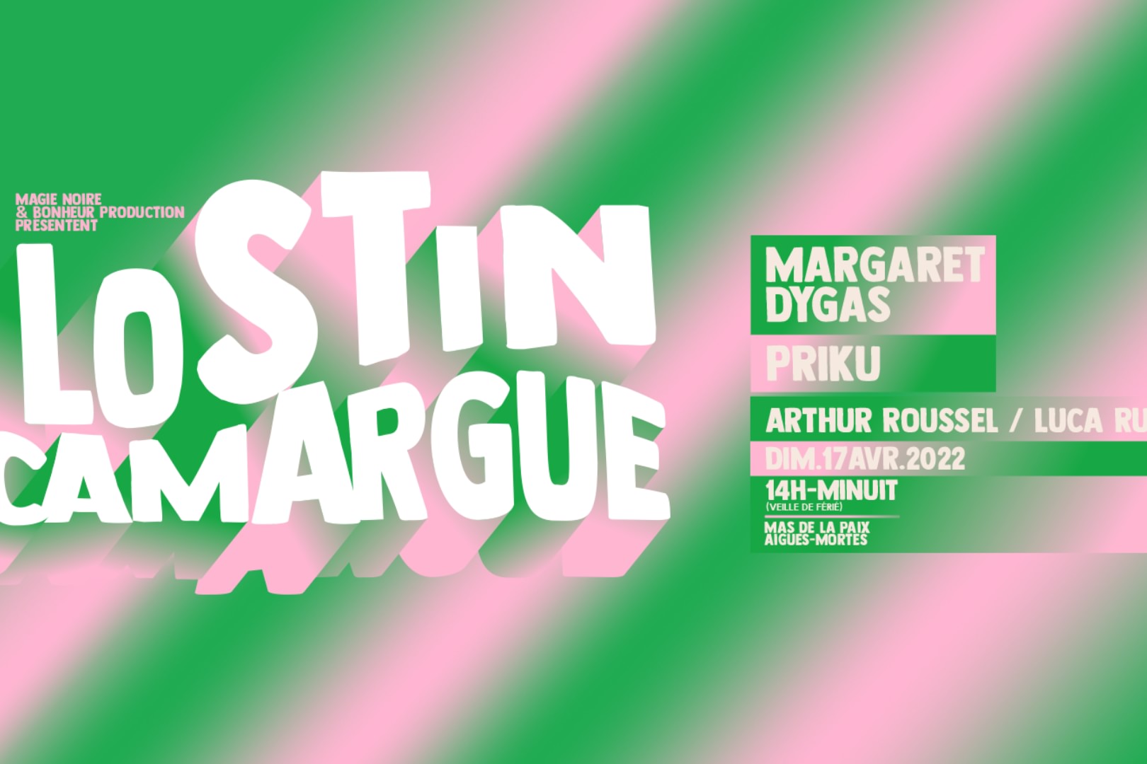 LOST IN CAMARGUE : Priku & Margaret Dygas - Dim 17 avril 2022 ( veille de férié ) image