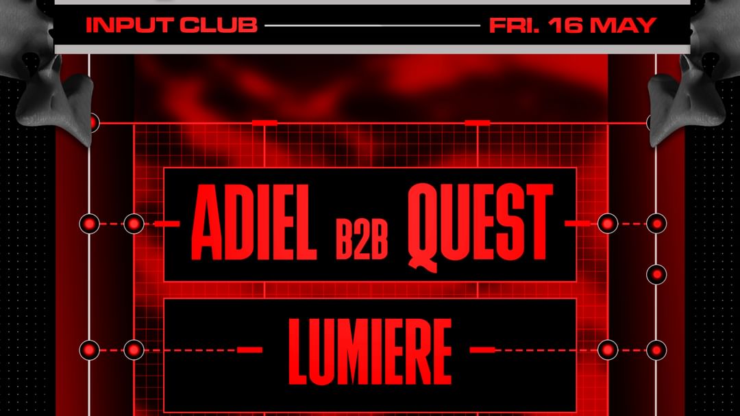 LOUD-CONTACT pres ADIEL b2b QUEST-Eventplakat