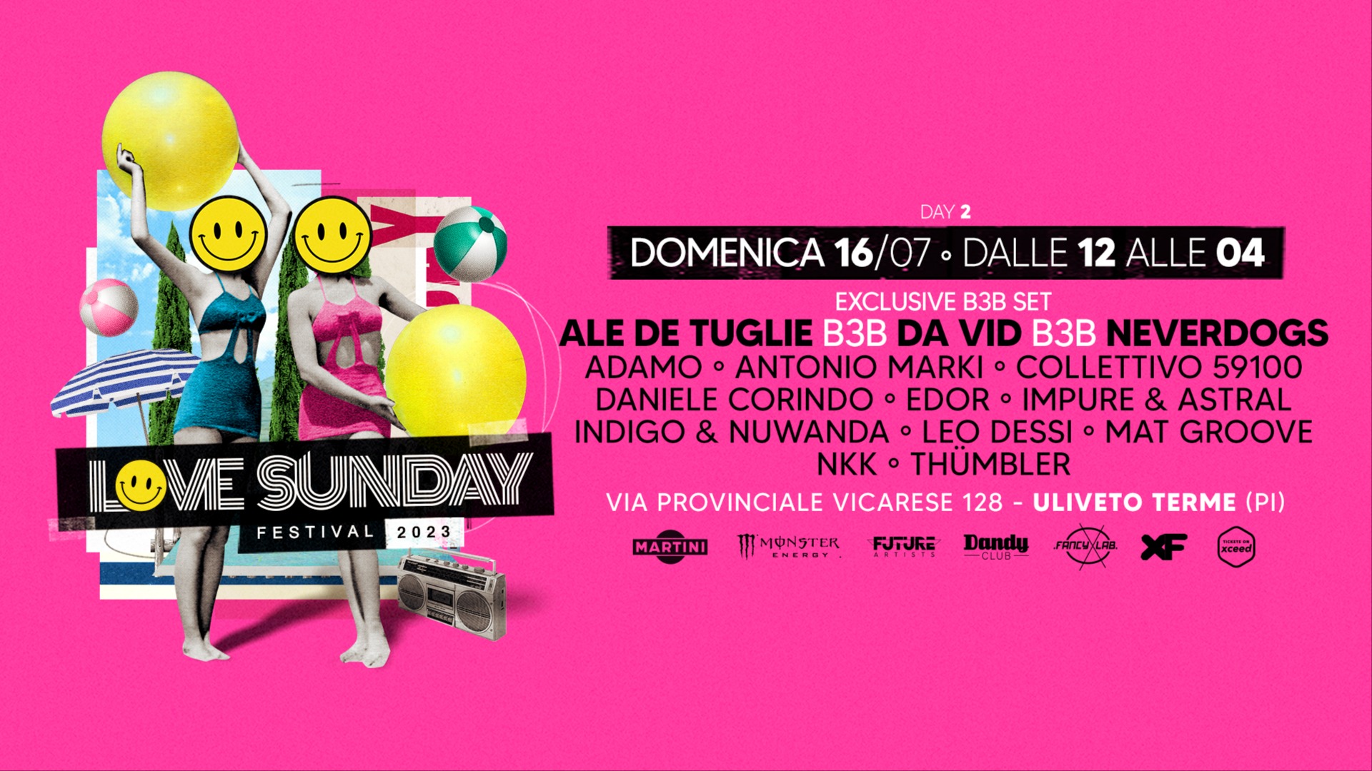 LOVE SUNDAY FESTIVAL W/ NEVERDOGS B3B ALE DE TUGLIE B3B DA VID image