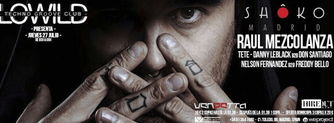 Lowild presenta Raul Mezcolanza en Shoko Madrid image