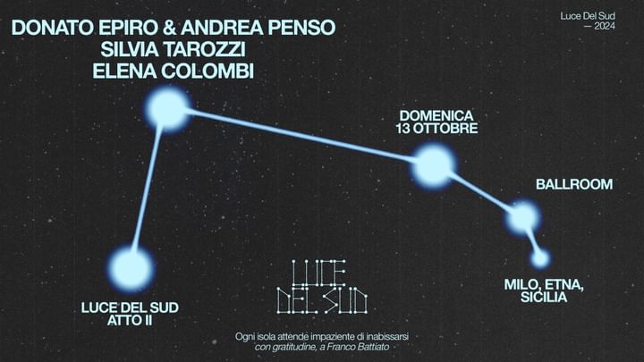 Cover for event: LUCE DEL SUD W/  Donato Epiro & Andrea Penso, Silvia Tarozzi, Elena Colombi