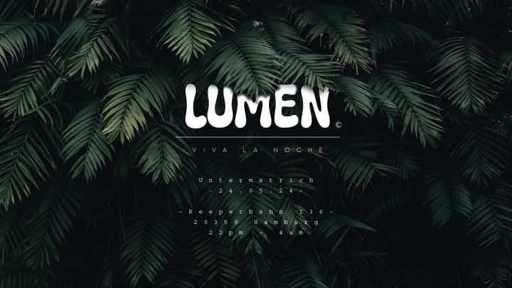 Cover for event: LUMEN - UNTERM STRICH