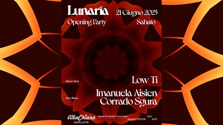 Cover for event: LUNARIA.SENSES-dinner & party