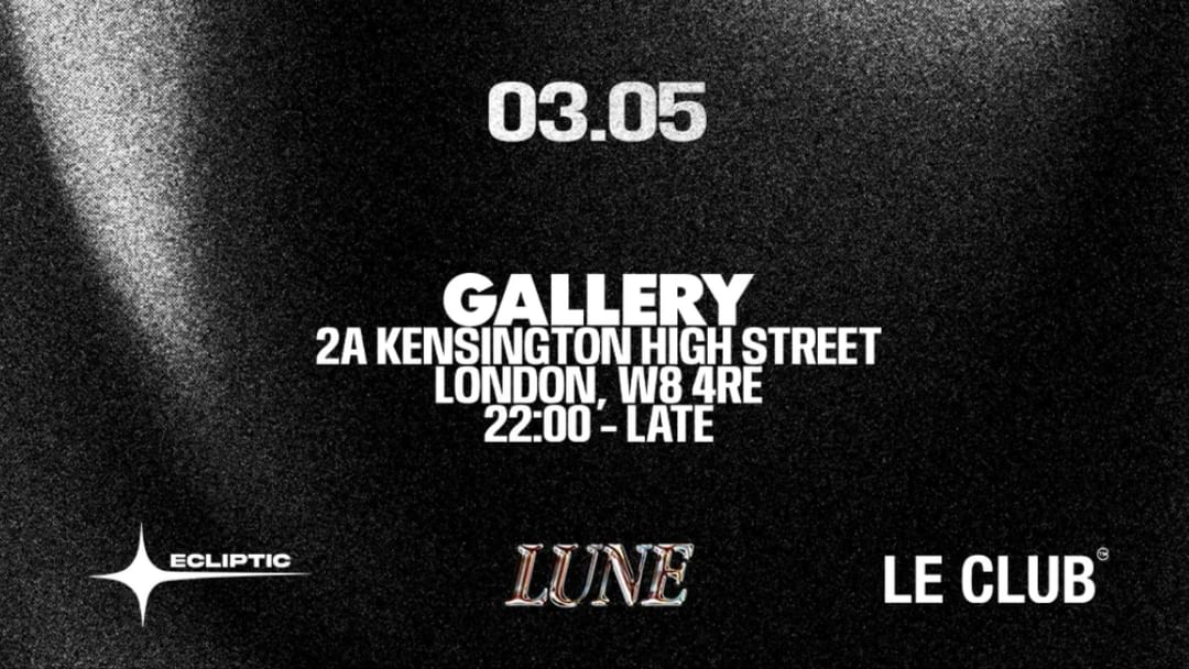 LE CLUB @ GALLERY CLUB LONDON-Eventplakat