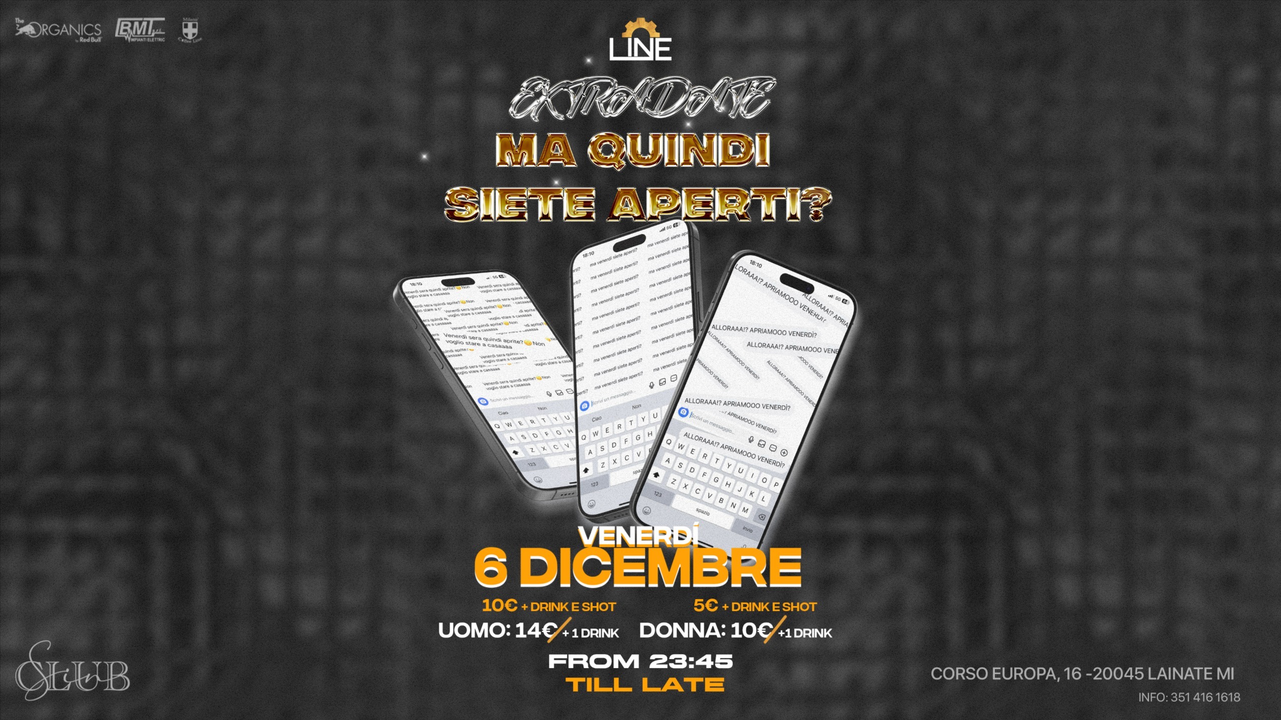 MA QUINDI SIETE APERTI? extra date