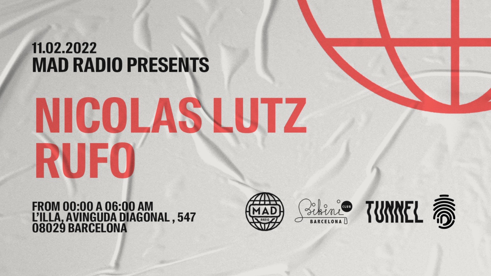 Mad Radio pres. Nicolas Lutz & Rufo at Tunnel Barcelona image