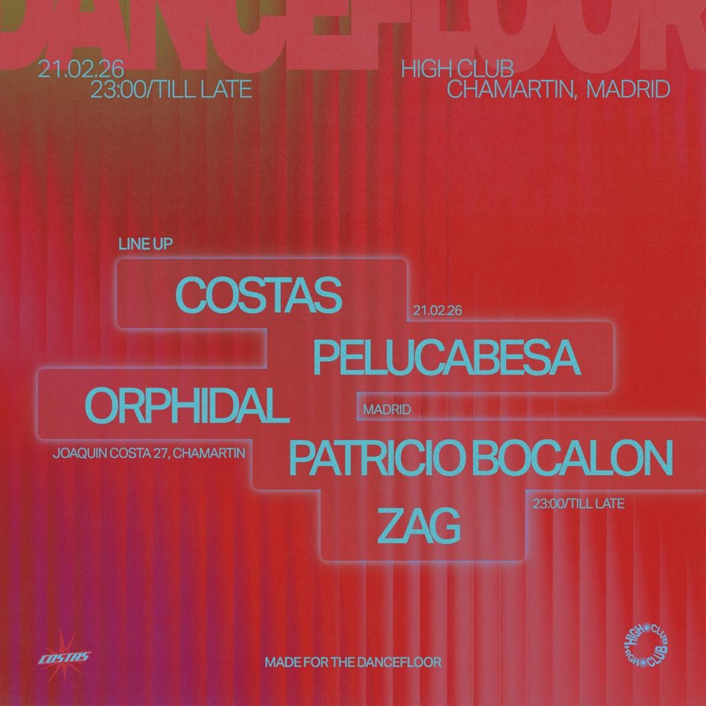 Made for the dancefloor w/ Costas + Orphidal + Patricio Bocalon + Zag + Pelucabesa image