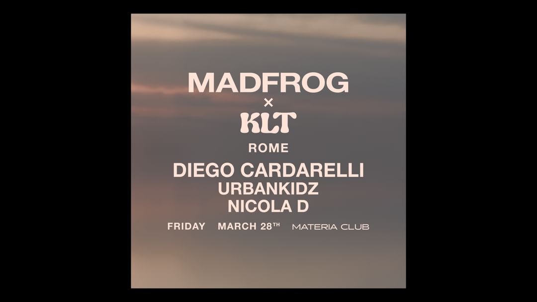 Cartel del evento MADFROG x KLT clubbers 