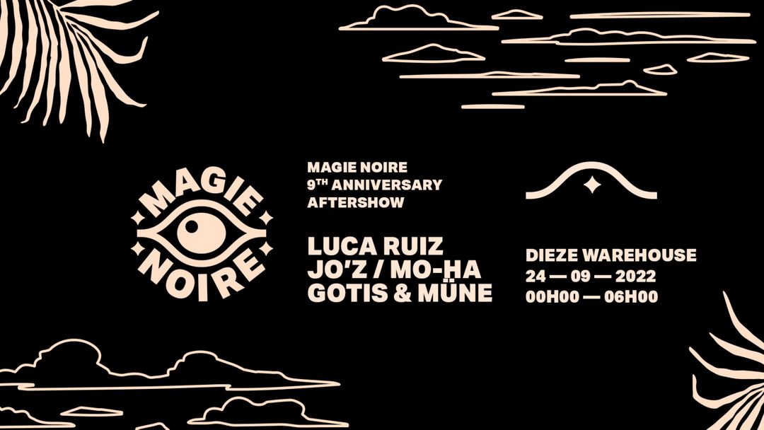 Magie Noire & Friends • Dieze Warehouse-Eventplakat