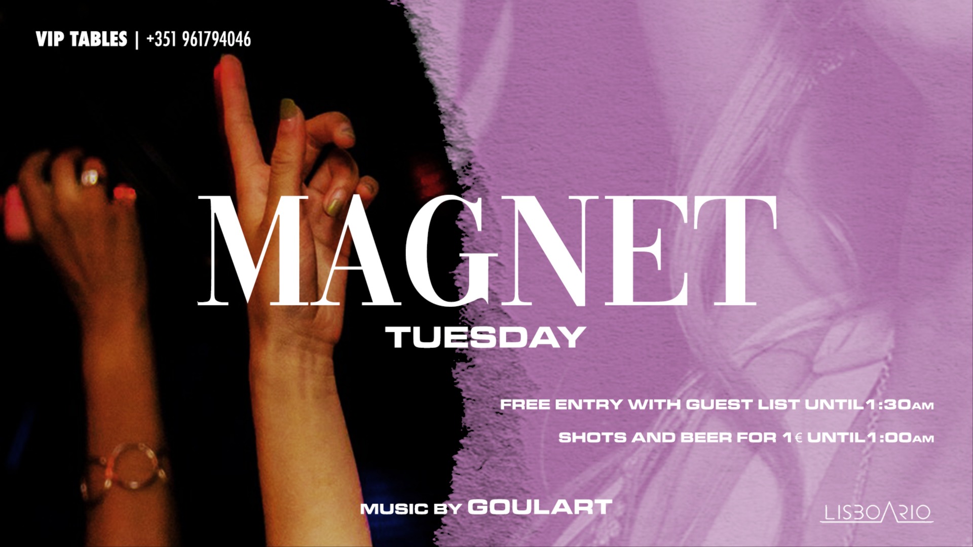 MAGNET - Tuesday - Free until 1:30 | Shots & Beer 1€ until 1am