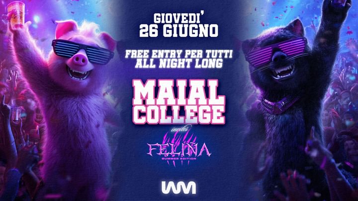 Cover for event: MAIAL COLLEGE vs Felina - Free Entry