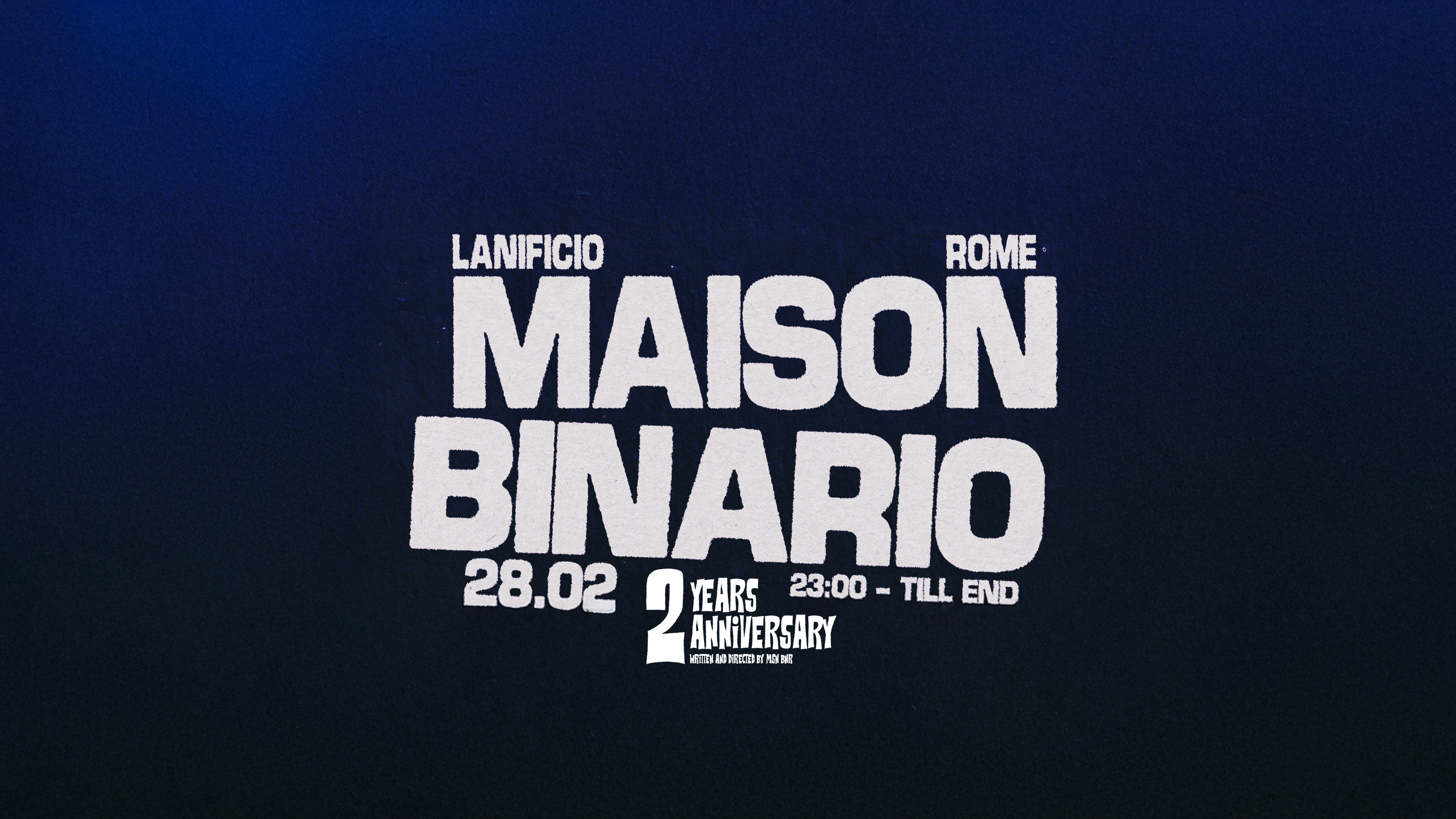 MAISON BINARIO PRESENTS : 2 YEARS ANNIVERSARY image