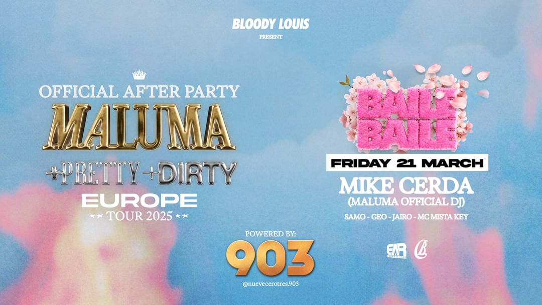 Cartel del evento MALUMA AFTERPARTY