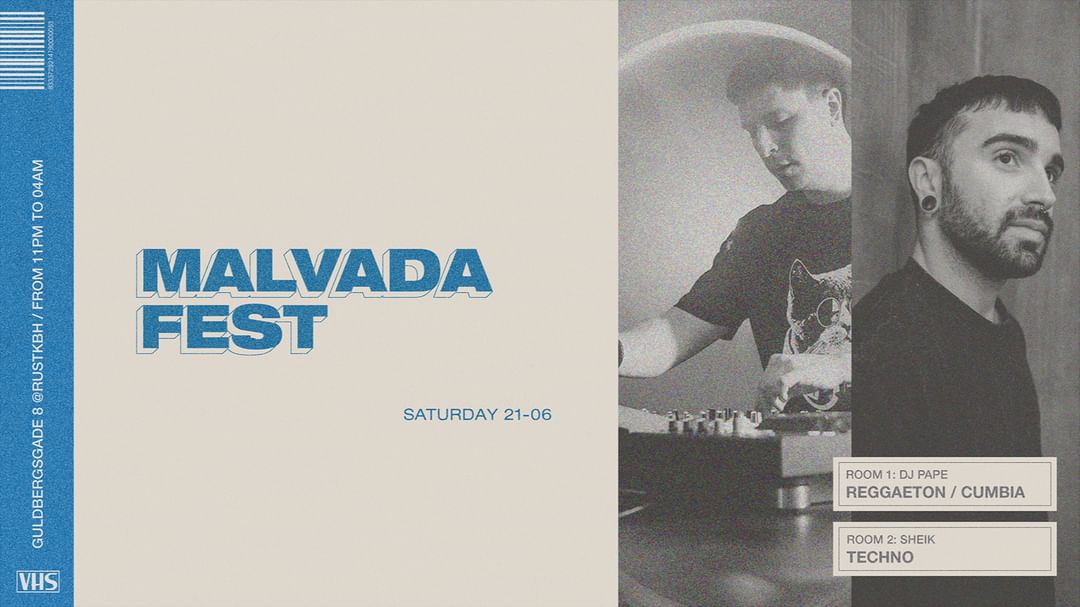 MALVADA.FEST #2 | 2 ROOMS | TECHNO, REGGAETON, CUMBIA |-Eventplakat