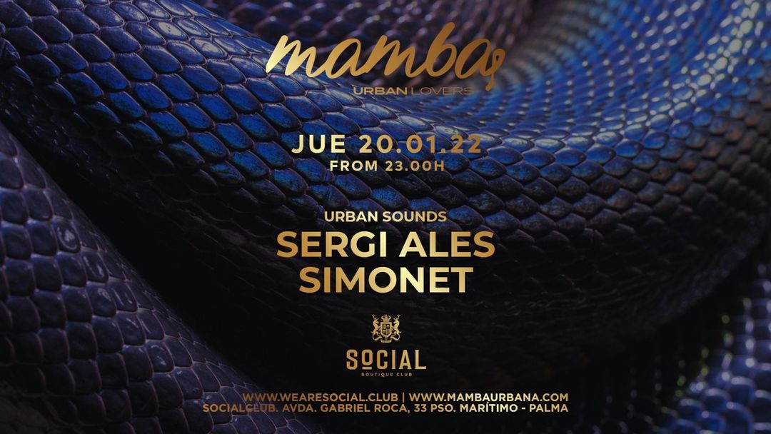 Capa do evento Mamba Urbana at Social Club