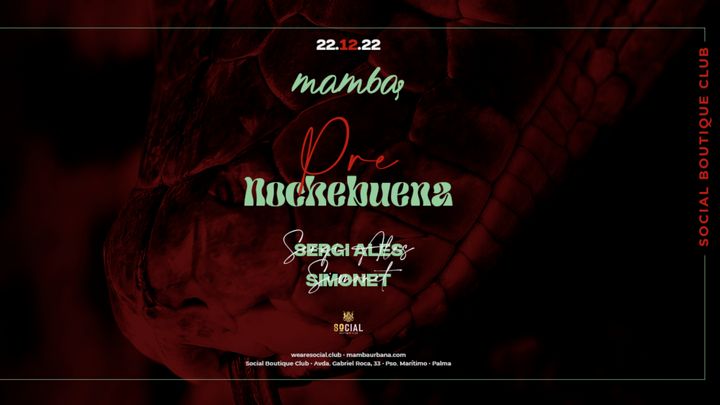 Cover for event: Mamba Urbana ''Pre Nochebuena''at Social Club