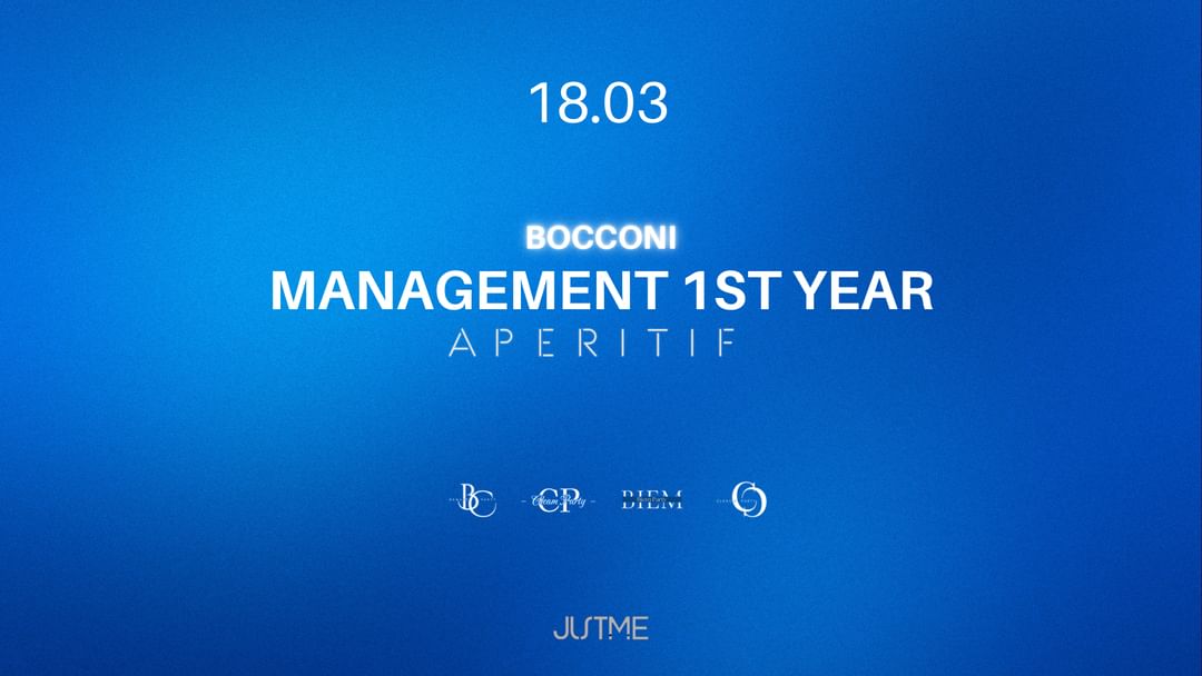 Copertina evento MANAGEMENT 1ST YEAR