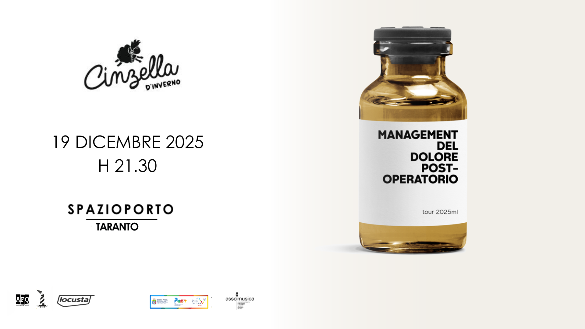 MANAGEMENT DEL DOLORE POST OPERATORIO x "CINZELLA D'INVERNO 2025" image