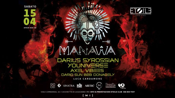 Cover for event: Manawa presents: DARIUS SYROSSIAN & YOUNIVERSE- 15/04 Etoile Club
