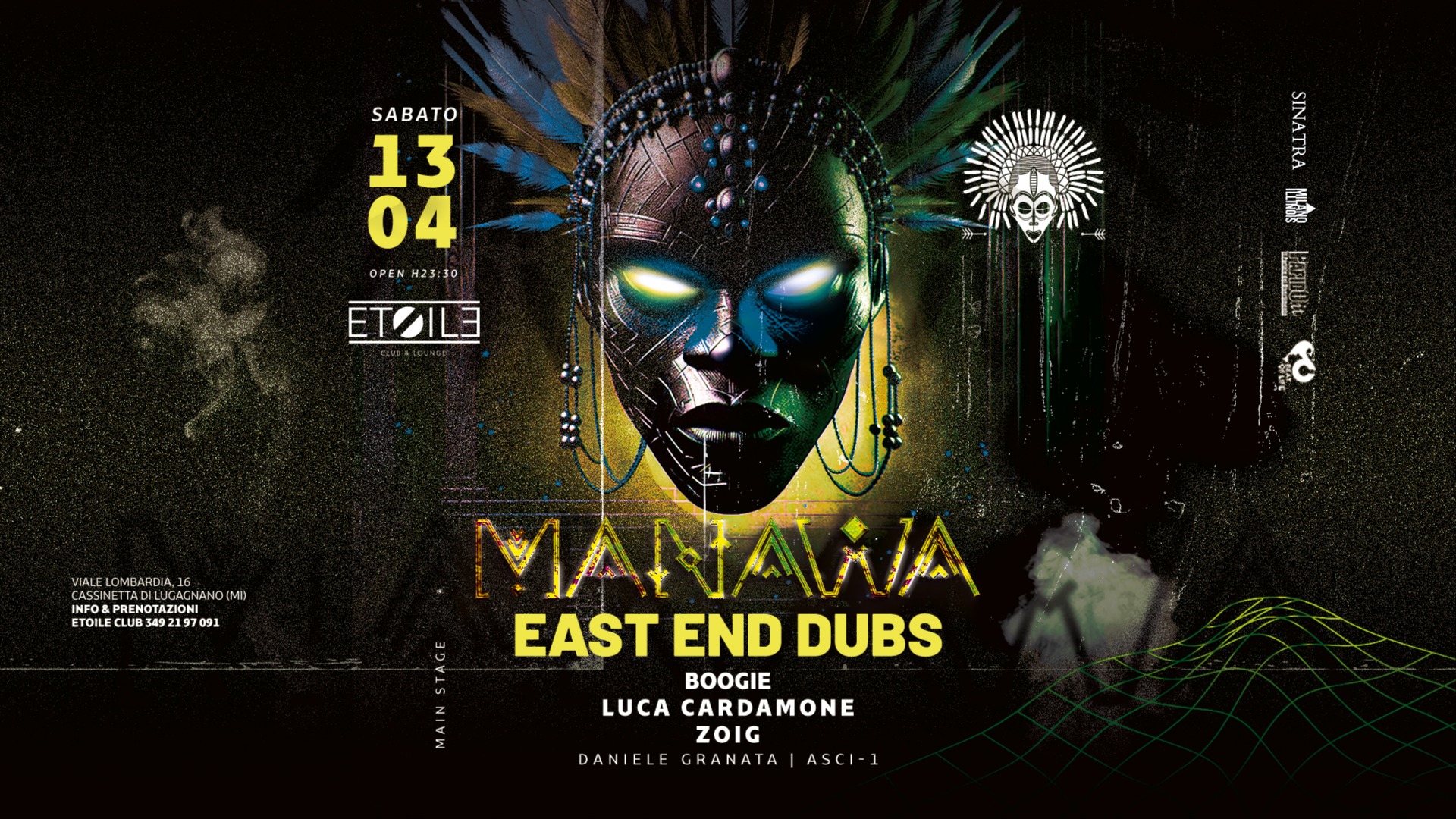 Manawa presents: EAST END DUBS and Many More ◉ 13/04 @Etoile Club