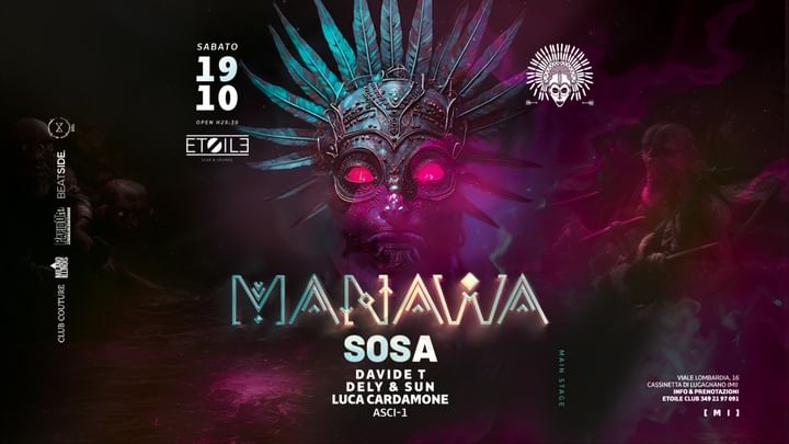 Cover for event: MANAWA presents : REUNION II  with SOSA  and Many More | 19.10 @Etoile Club