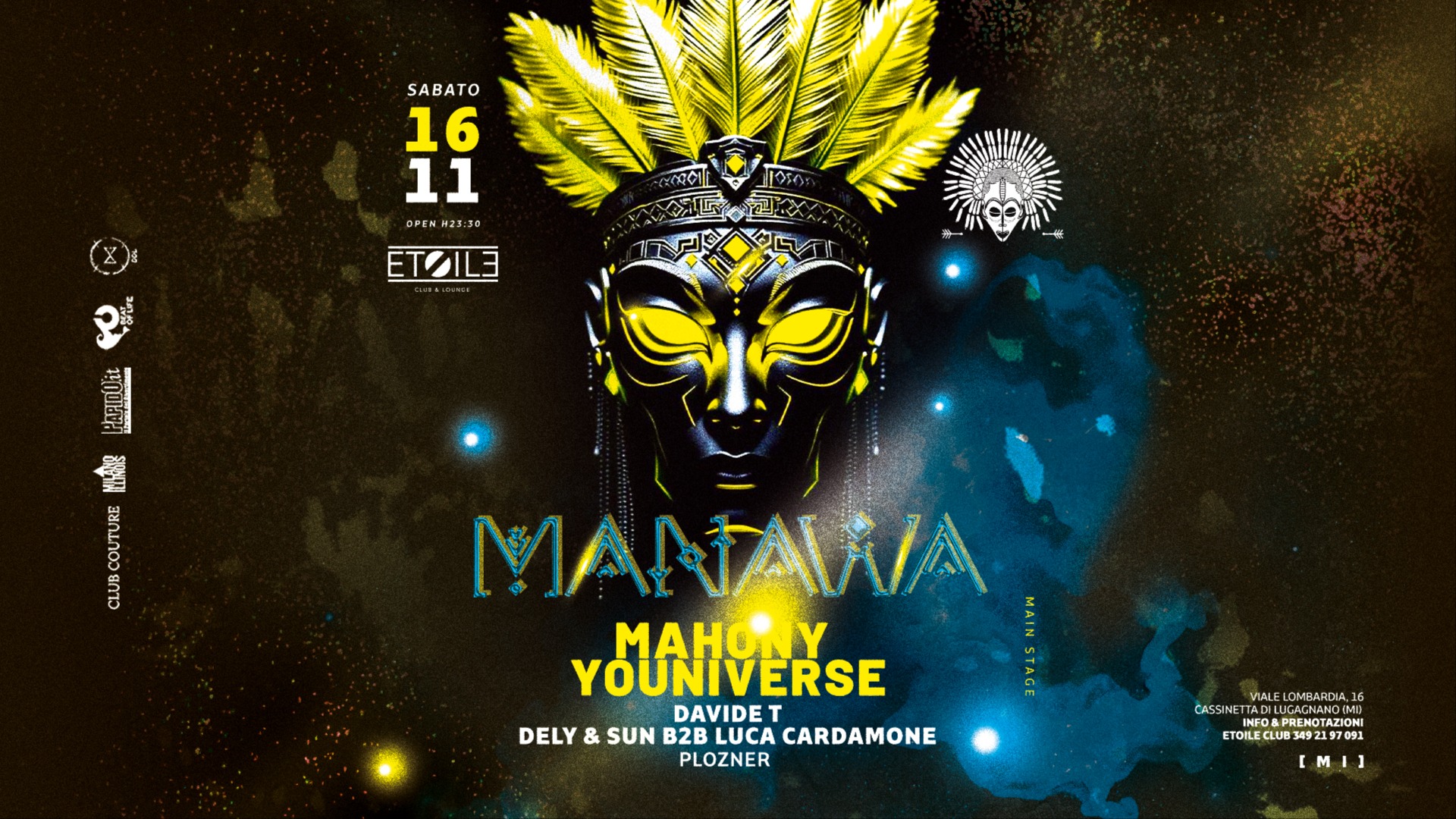 MANAWA presents : REUNION III  w/ Mahony, Youniverse & Many More | 16.11 @Etoile Club