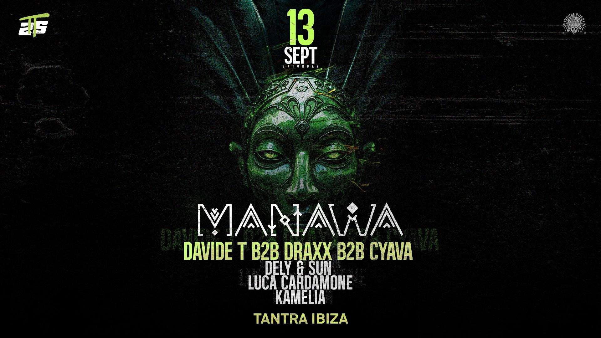 MANAWA w/ Davide T, DRAXX, Cyava image