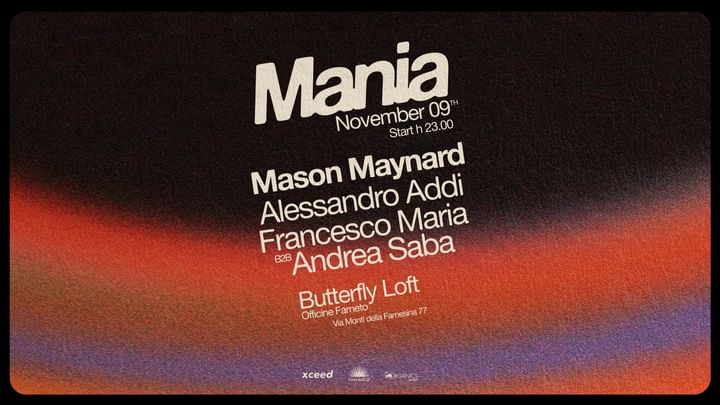 Cover for event: Mania invites Mason Maynard