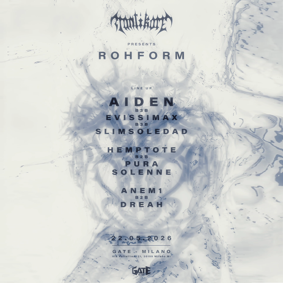 Offizielles Cover des Events ROHFORM by MANTIKORE