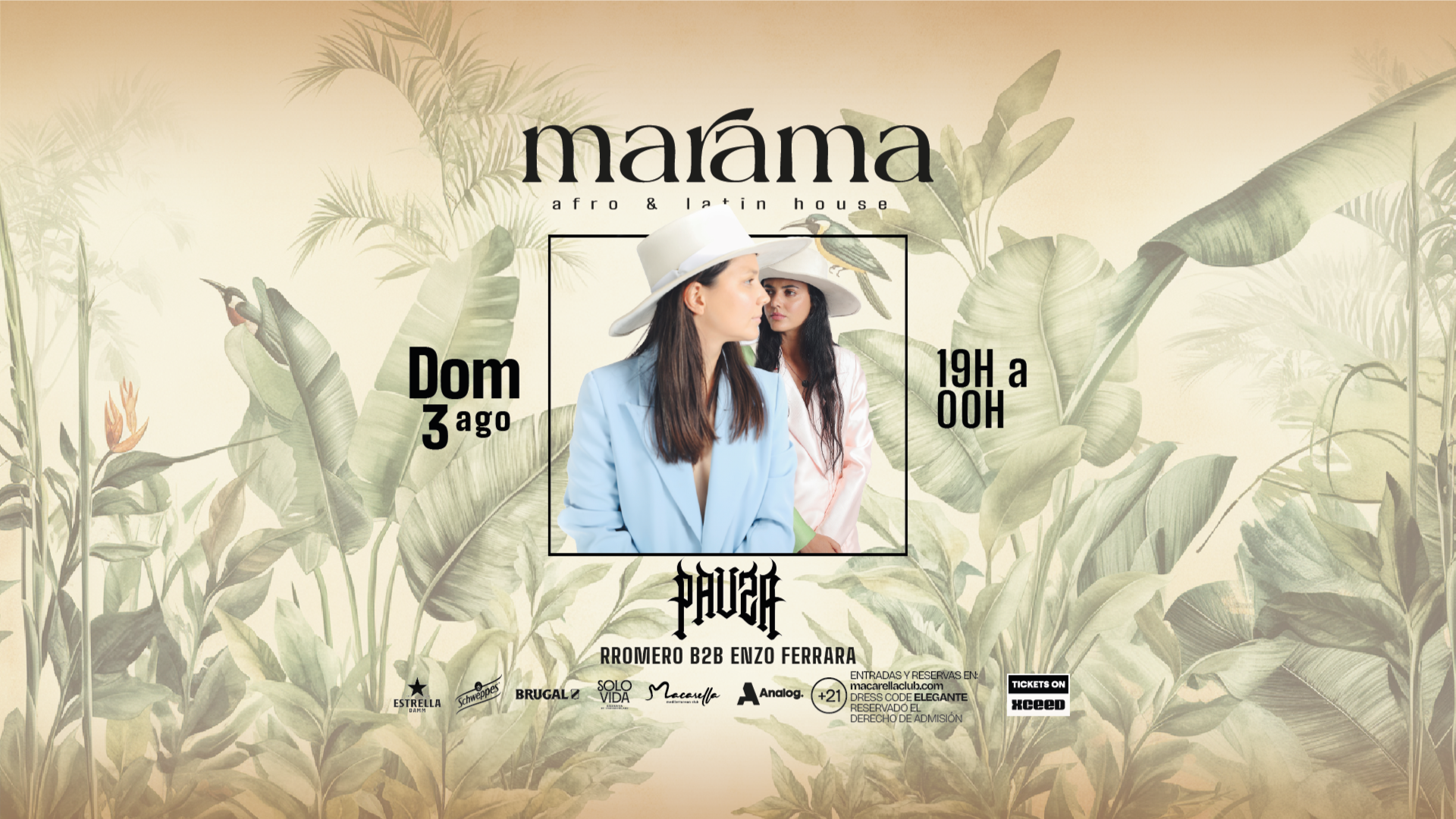 MARAMA | DOMINGO 3 AGOSTO | TARDEO ELECTRÓNICO image