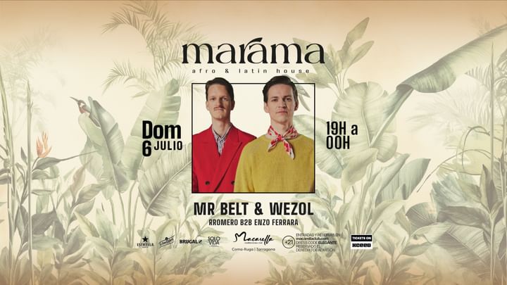 Cover for event: MARAMA | DOMINGO 6 JULIO | TARDEO ELECTRÓNICO